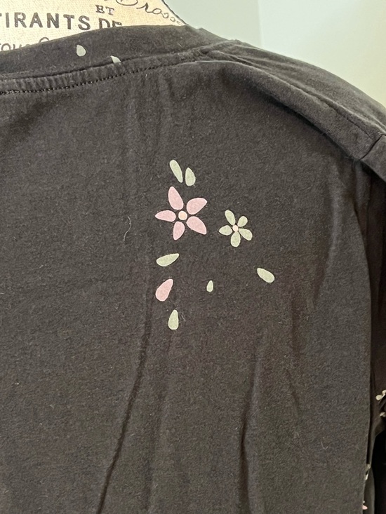 Splendid floral print short sleeve t-shirt | Black | Size L | Like New - Picture 4 of 12